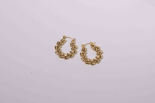 Toka earring, 18k Gold-plated