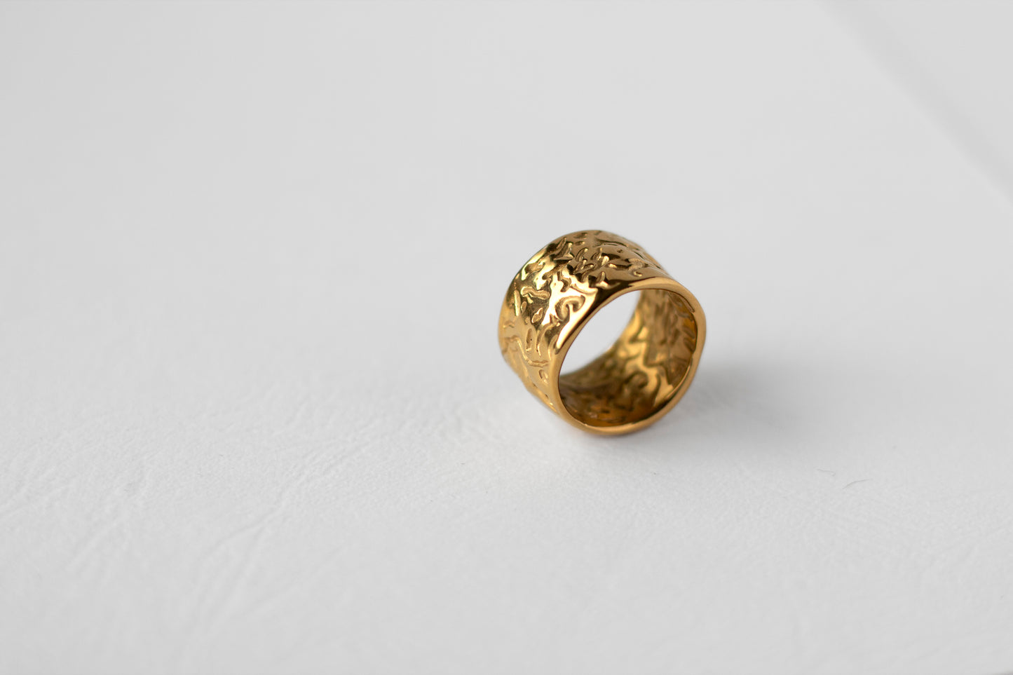 Grain ring, 18k Gold-plated