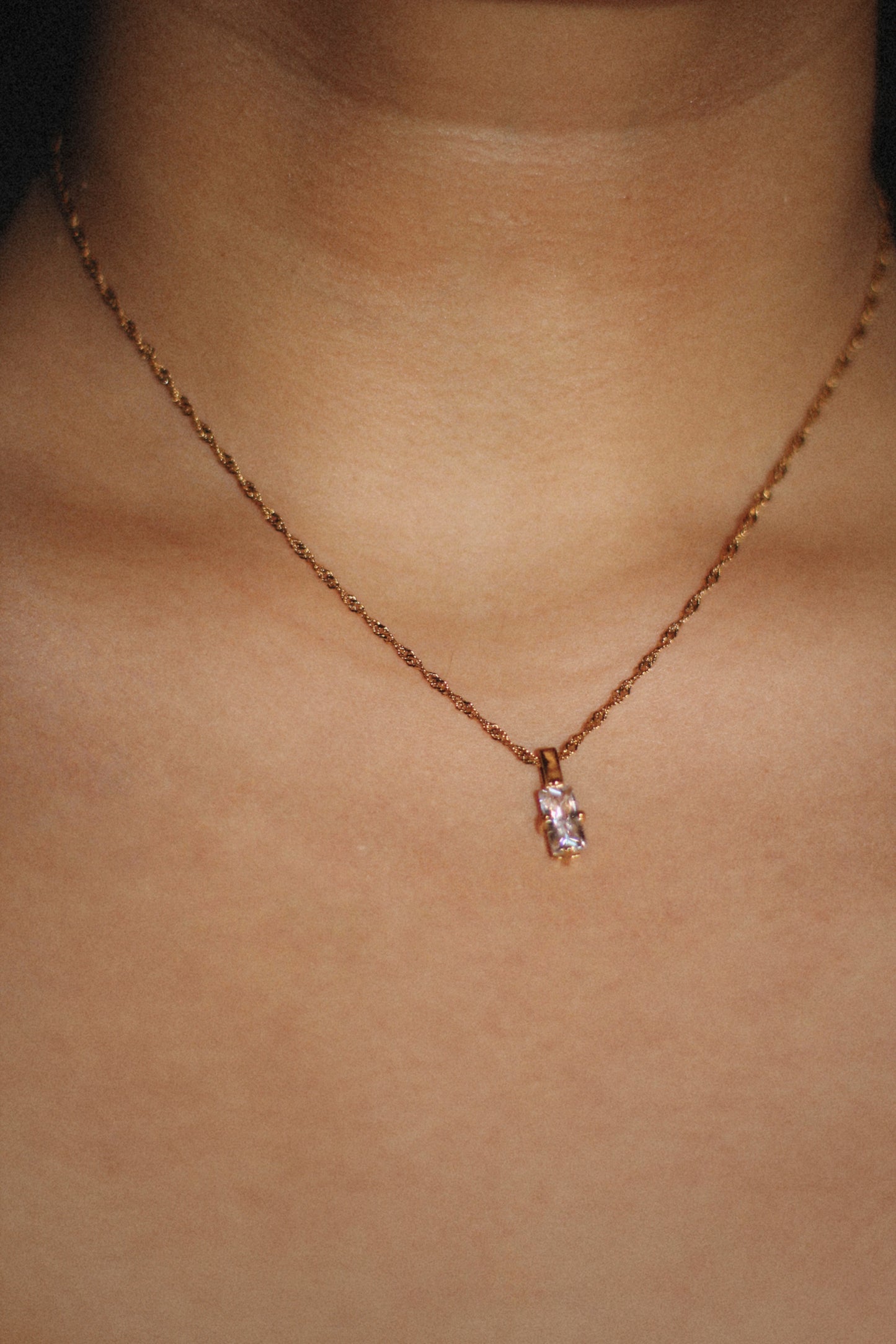 Lucent necklace, 18k Gold-plated