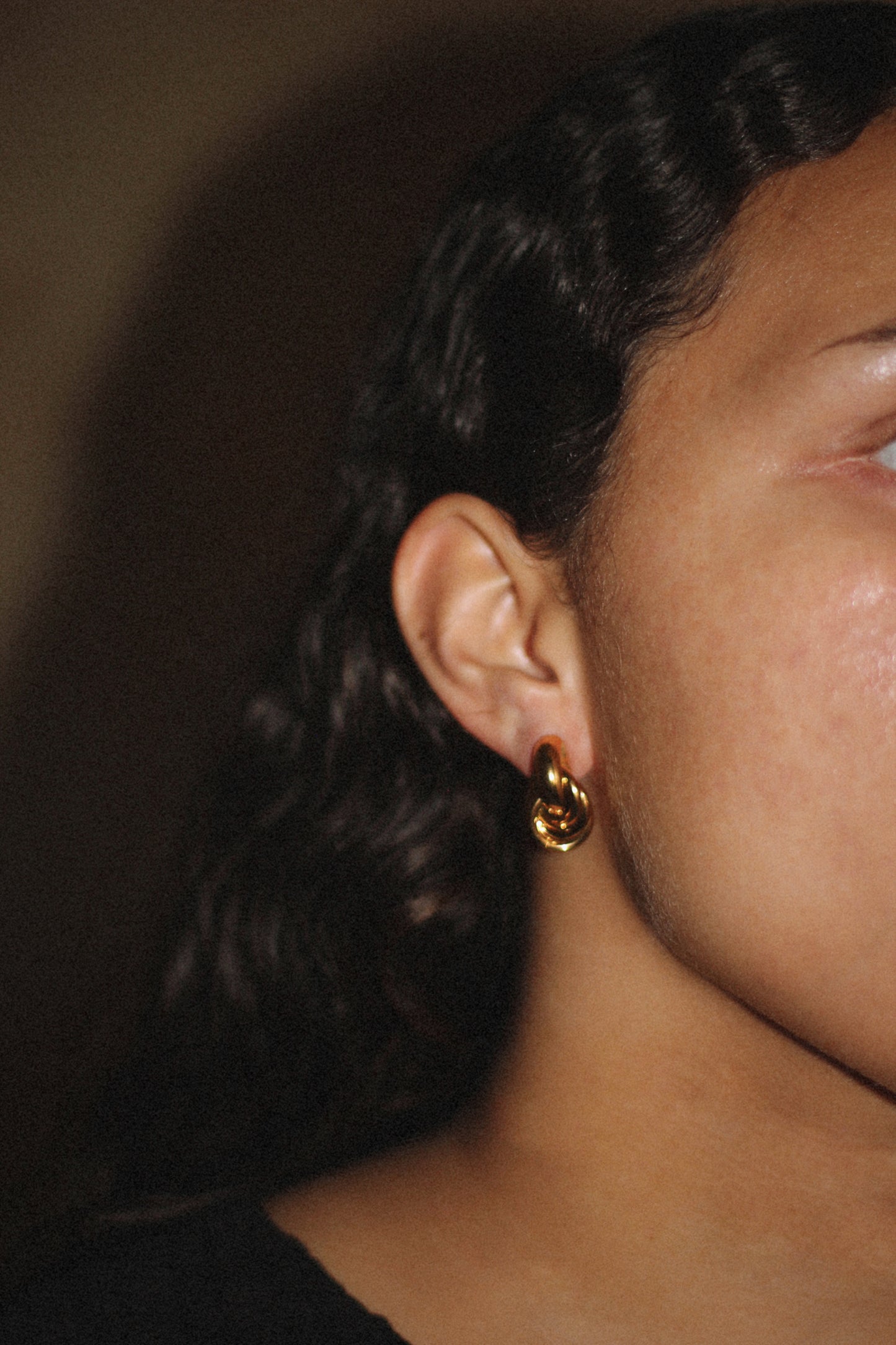 Brine earring, 18k Gold-plated