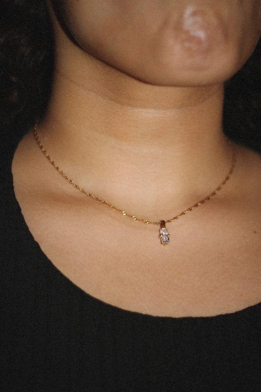 Lucent necklace, 18k Gold-plated