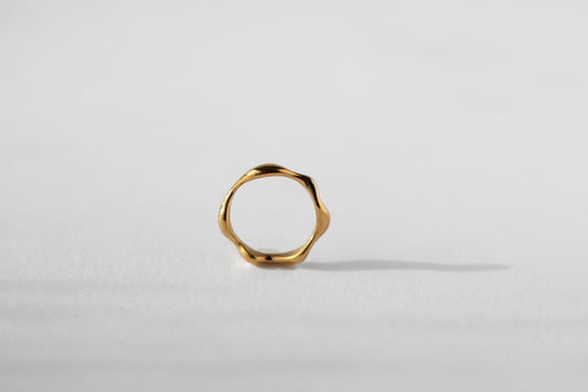 Bud ring,  18k Gold-plated