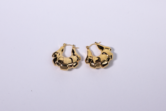 Tide earring, 18k Gold-plated