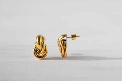 Brine earring, 18k Gold-plated