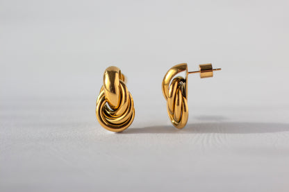 Brine earring, 18k Gold-plated