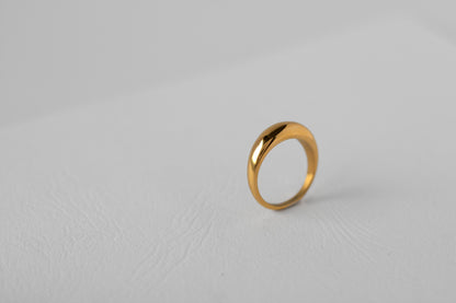 Loaf ring, 18k Gold-plated