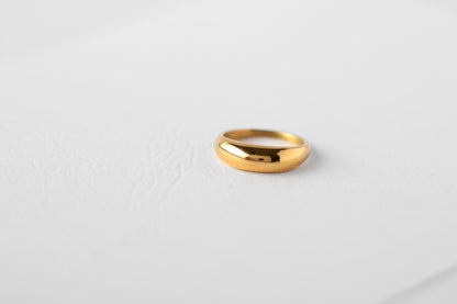 Loaf ring, 18k Gold-plated