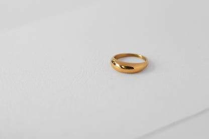 Loaf ring, 18k Gold-plated