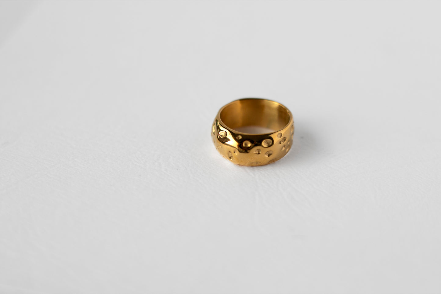 Marl ring, 18k Gold-plated