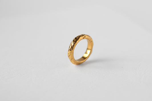 Drift ring, 18k Gold-plated