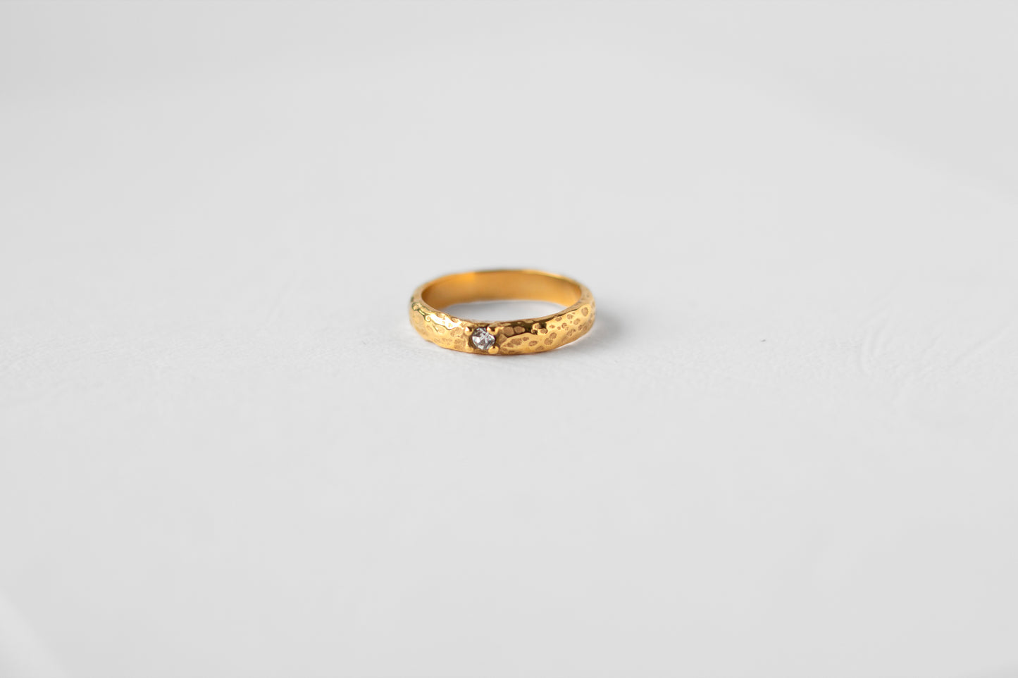Bark ring, 18k Gold-plated