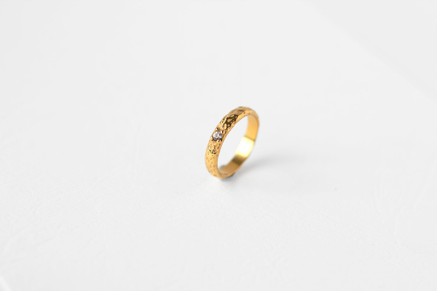 Bark ring, 18k Gold-plated
