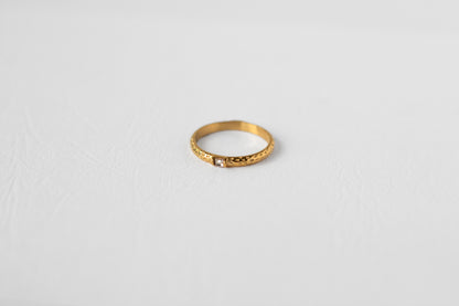 Twig ring, 18k Gold-plated