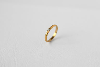 Twig ring, 18k Gold-plated