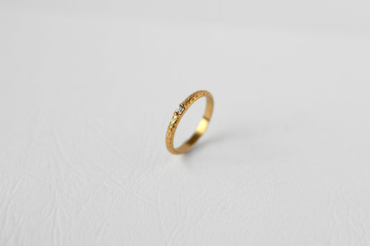 Twig ring, 18k Gold-plated