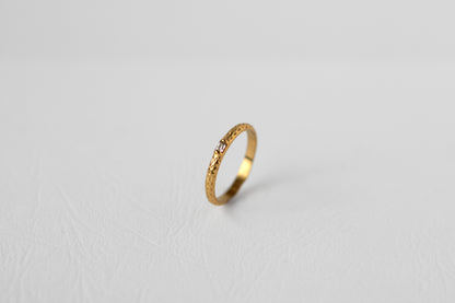 Twig ring, 18k Gold-plated