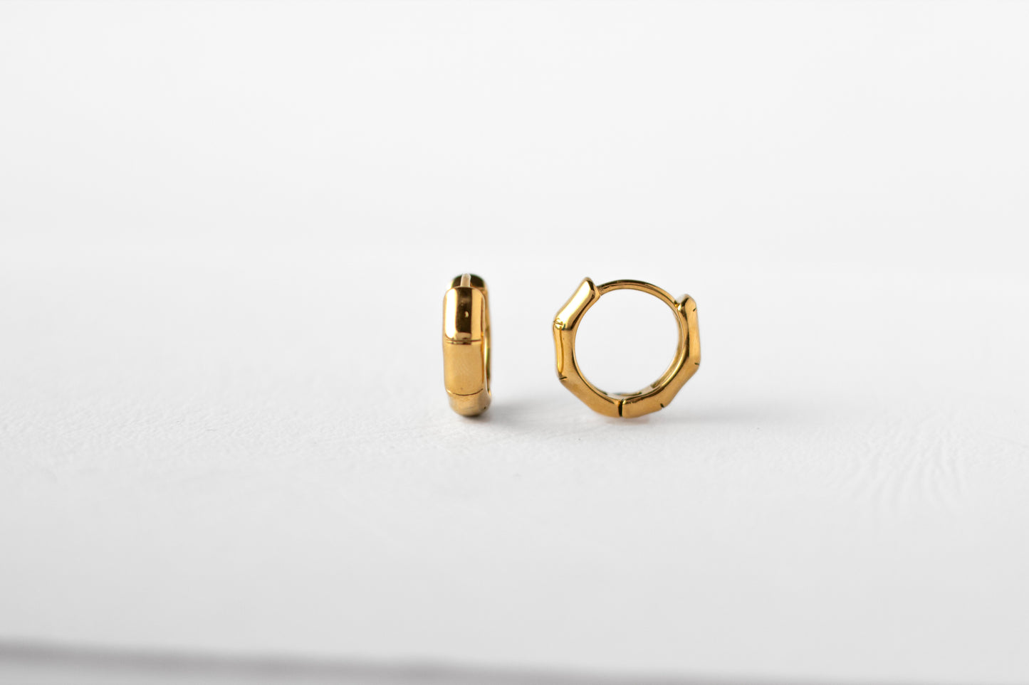 Puff earring, 18k Gold-plated
