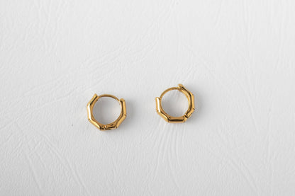 Puff earring, 18k Gold-plated