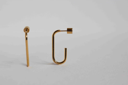 Ulu earring, 18k Gold-plated