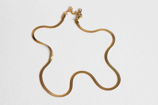 Willow necklace, 18k Gold-plated
