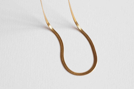 Willow necklace, 18k Gold-plated