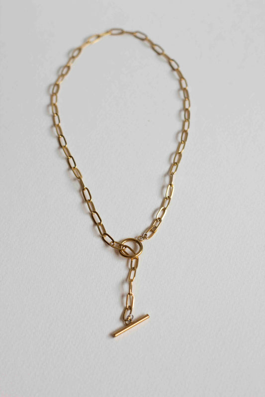 Aro necklace, 18k Gold-plated