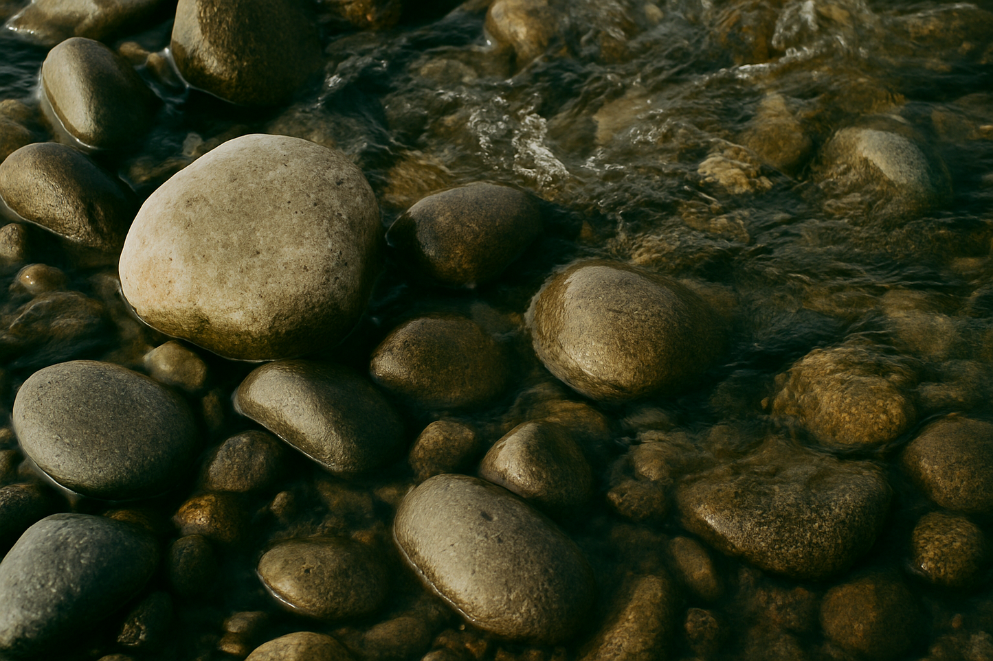 Pebble ring,  18k Gold-plated