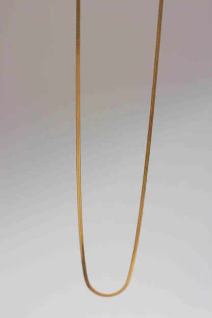 Reed necklace, 18k Gold-plated