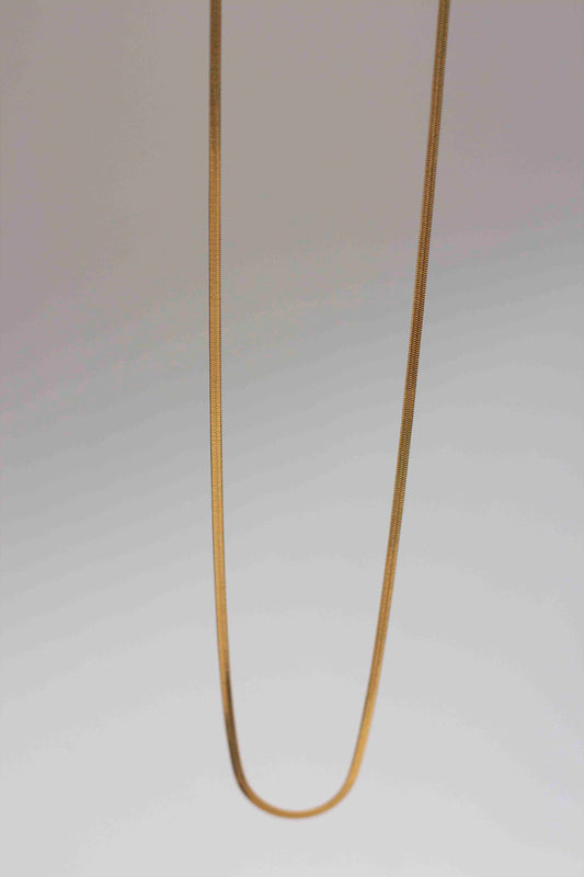 Reed necklace, 18k Gold-plated