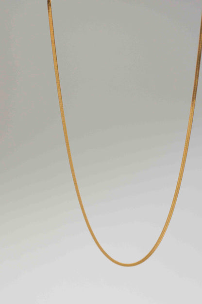 Reed necklace, 18k Gold-plated