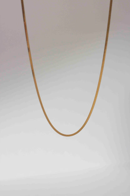 Reed necklace, 18k Gold-plated