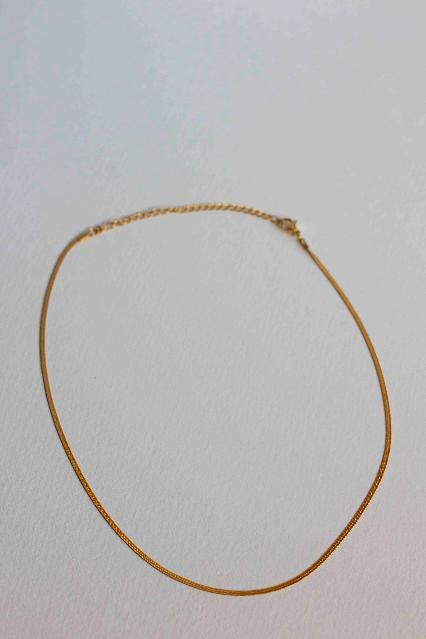Reed necklace, 18k Gold-plated