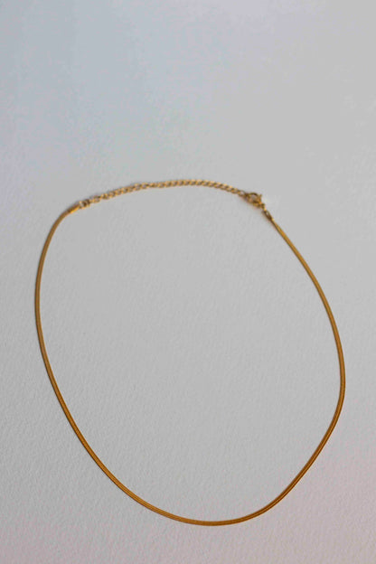 Reed necklace, 18k Gold-plated