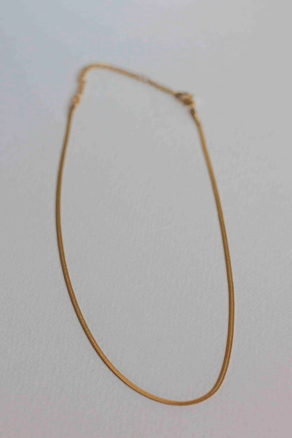 Reed necklace, 18k Gold-plated