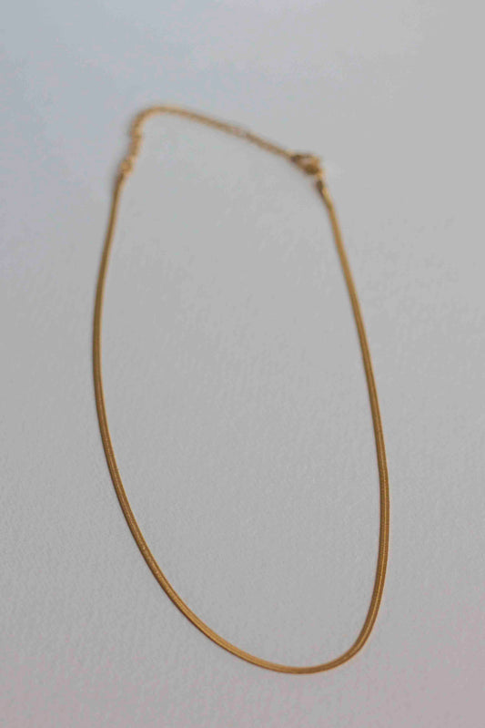 Reed necklace, 18k Gold-plated