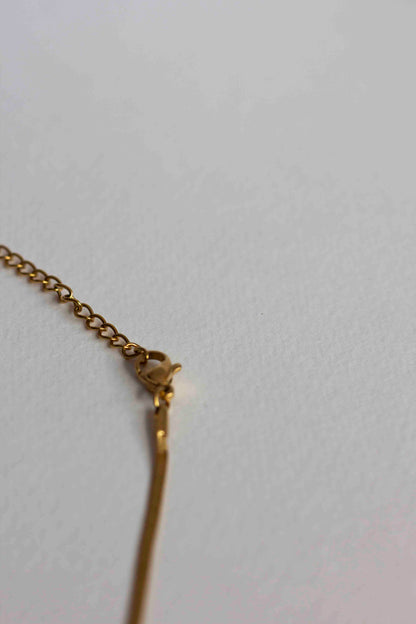 Reed necklace, 18k Gold-plated