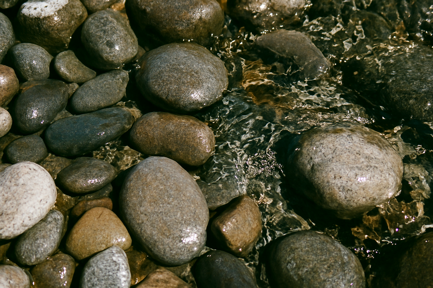Pebble ring,  18k Gold-plated