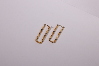 Twine earring, 18k Gold-plated